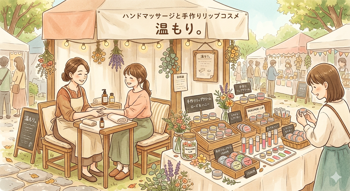 ハンドマッサージとWSコスメ